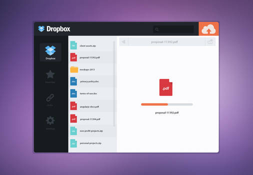 Dropbox New UI Design