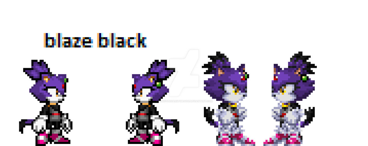 Blaze Black Alternate Styles by zonicthedarktimehog on DeviantArt