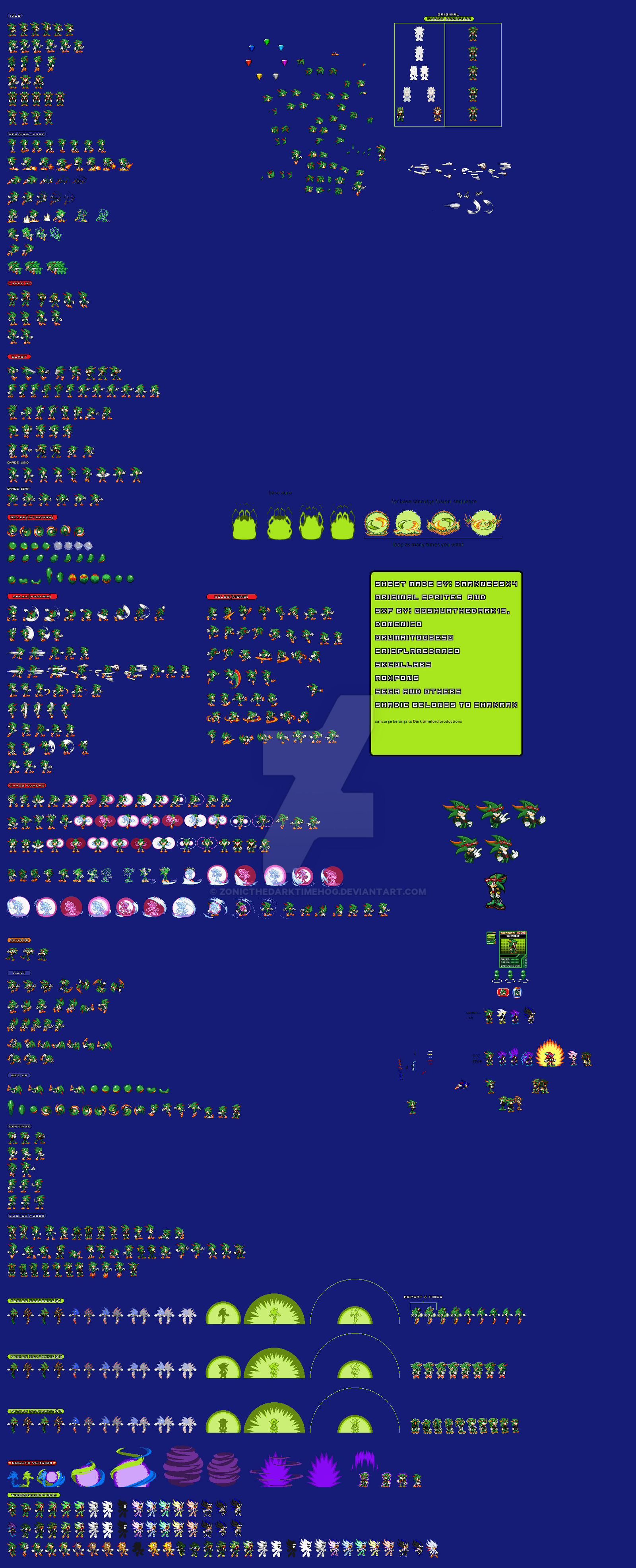 Super Hyper Sonic Sprite Sheet (Sonic X) by TheKnucklesMainG4 on DeviantArt
