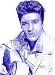 BLUE suede ELVIS by marmicminipark