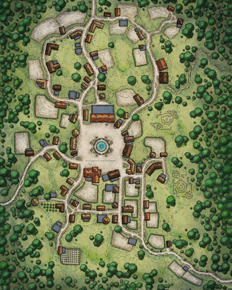 Solvhaneby Village - RPG Map by rustymaps on DeviantArt