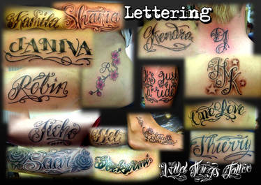 Lettering collage