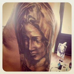 Religious fullsleeve mary