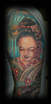 Geisha japanese sleeve