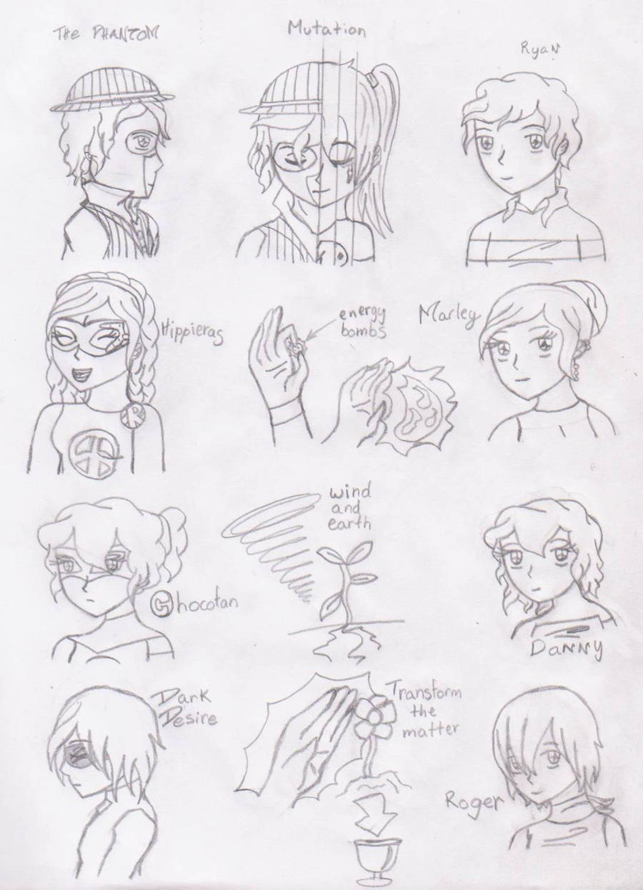 Characters sheet reference by RavenGaarafan on DeviantArt