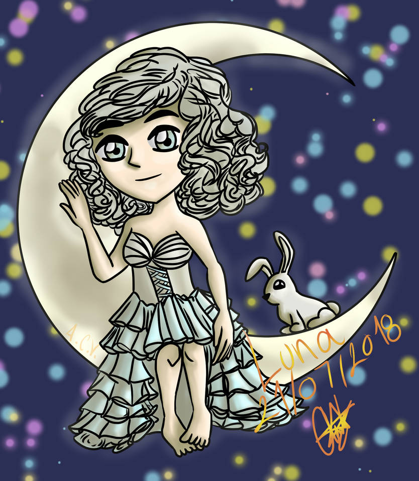 Lunar Rabbit Chibi Luna -chibi- by RavenGaarafan on DeviantArt