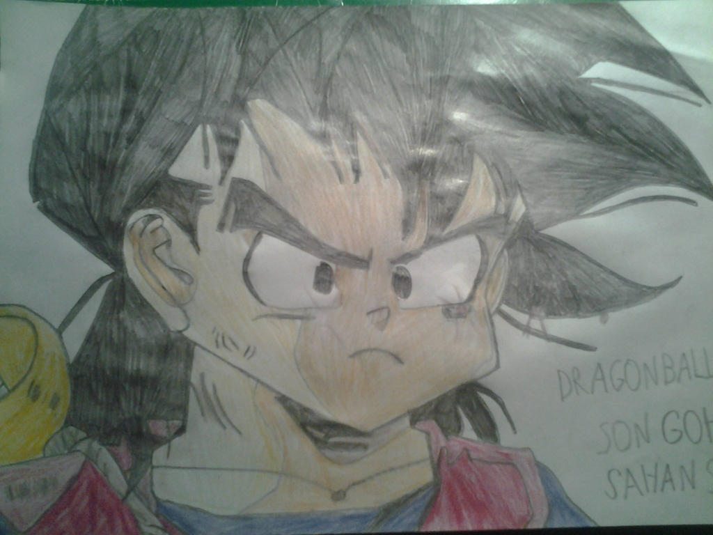 Gohan Writing Gohan by AssassinGio95 on DeviantArt