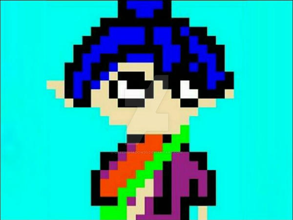 Male Inkling 8 bit by greenshadow20 on DeviantArt