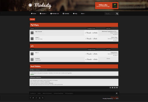 Modesty MyBB Premium Modern Theme MySkins Studio