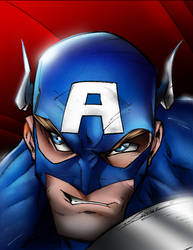 Captain America colored