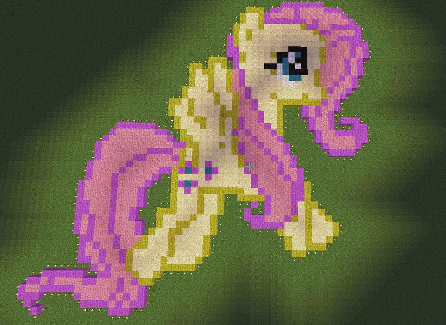 Fluttershy Pixel Art by DarkFlamePony on DeviantArt
