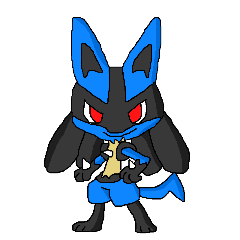 Shiny Lucario Pixel Art by Chibi-Pika on DeviantArt