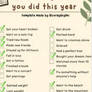 everything I did this year