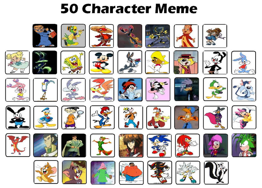 My 50 Favorite Characters