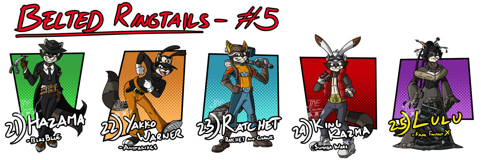Deviantart Ringtail Belted Ringtails - Group 05 (FINAL) by JDE-Ringtail on DeviantArt