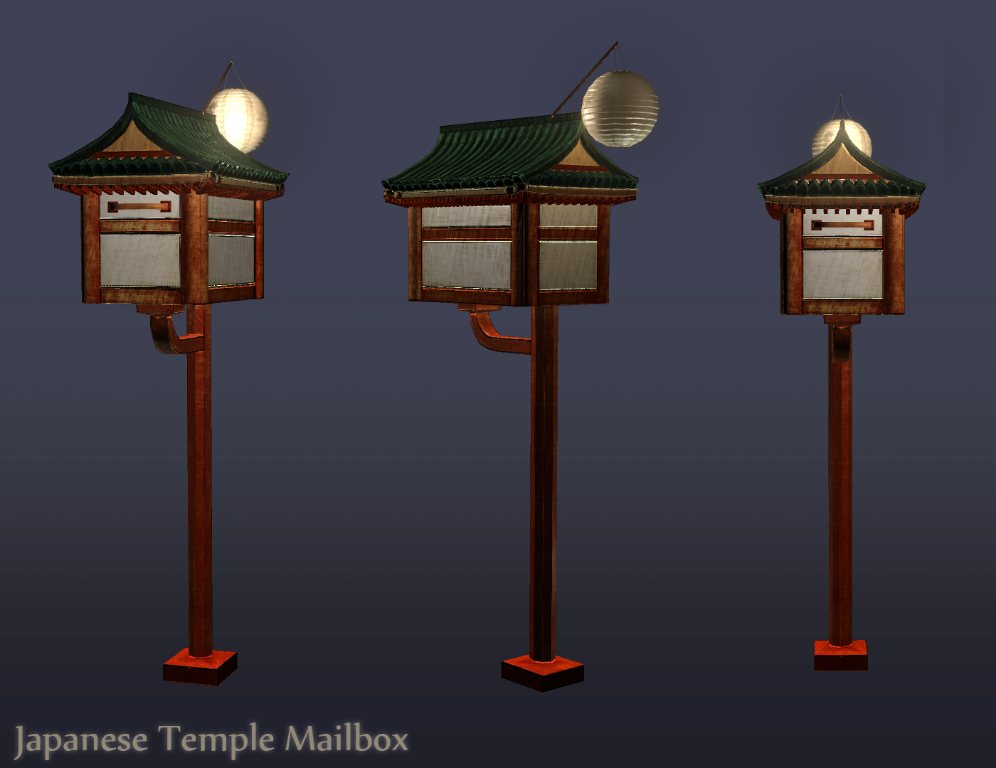 Japanese Temple Mailbox