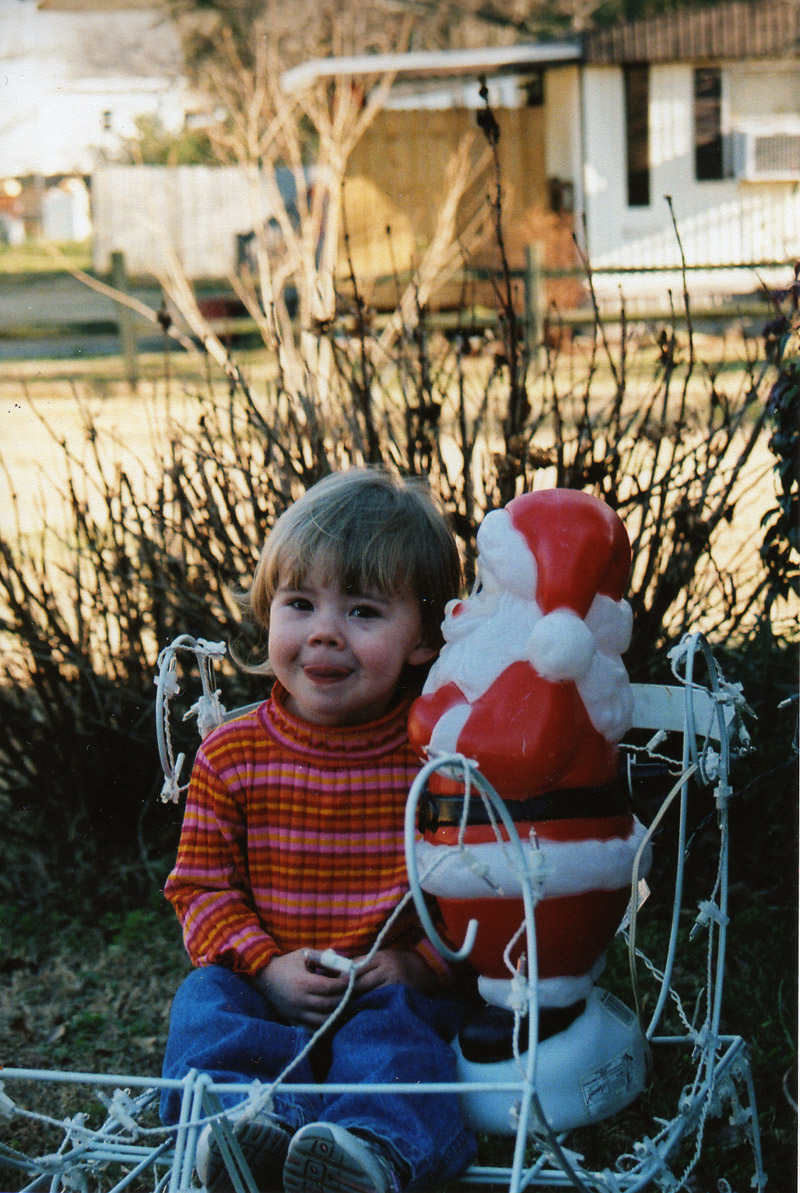 Kid with Santa