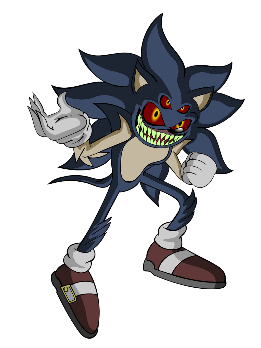 Sonic.exe (Second Form) by TeenageBrautwurst on DeviantArt
