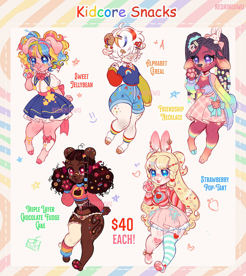 Kidcore Object ~Kidcore Snacks!~ adopts (CLOSED) by RedNineUwU on DeviantArt