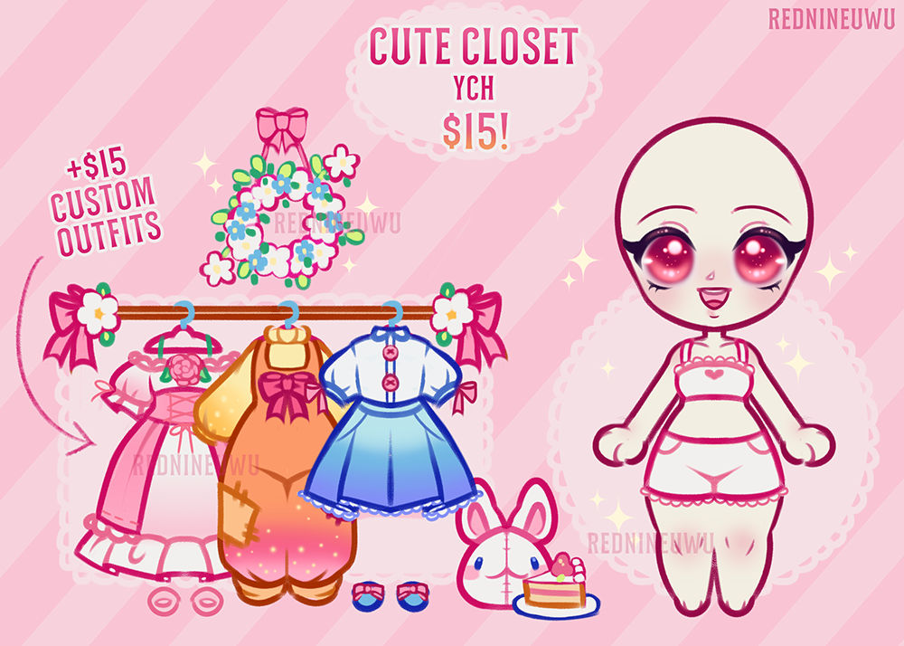 ~Cute Closet~ YCH (OPEN) by RedNineUwU on DeviantArt