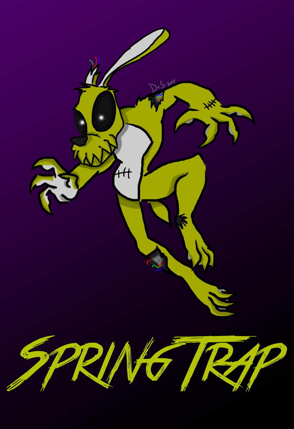 SpringTrap comic version by DarkCartoon122 on DeviantArt