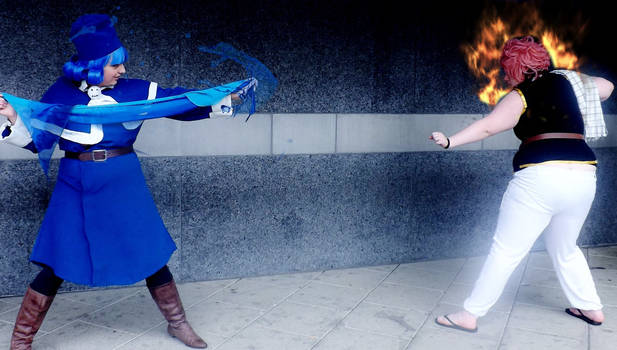 Juvia  vs Natsu at  Leeds Thought Bubble 2015