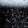 Rain Droplets on Black Gradient Texture.