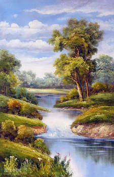 Country Stream Summer Day - Arteet