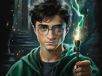 In a vividly enchanting portrayal Harry Potter