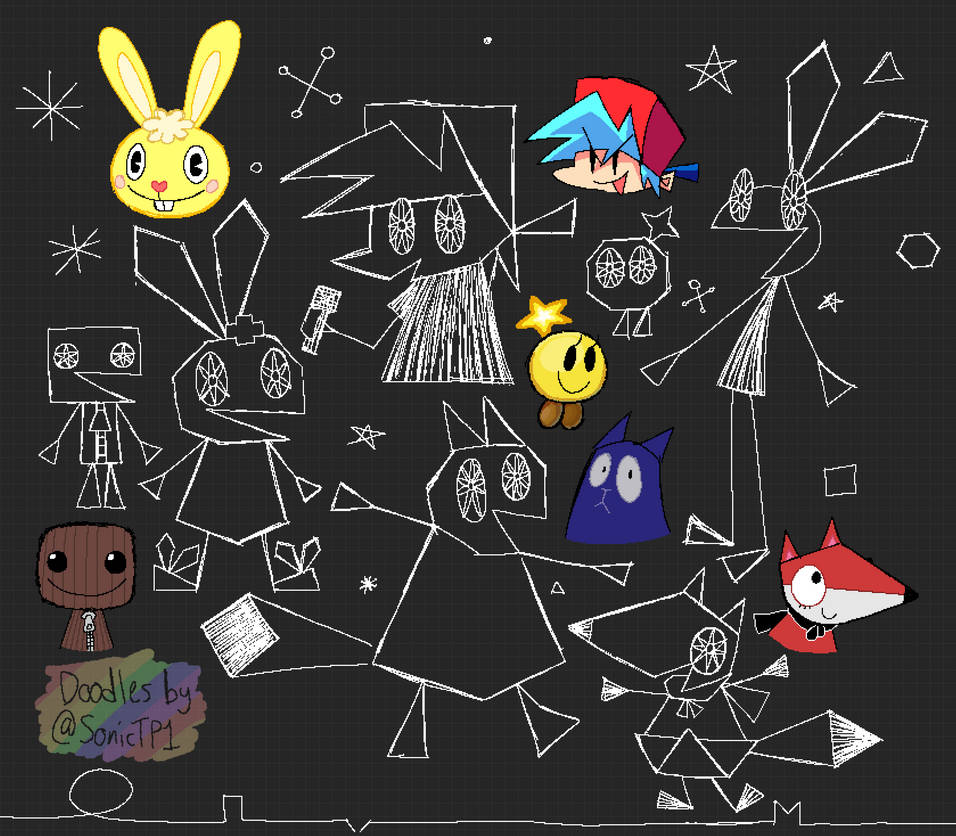 Vib-Ribbon Style Attempt / Doodles (1/2) by SonicThePlayer1 on DeviantArt