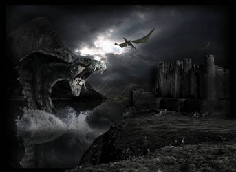 matte painting Dragon