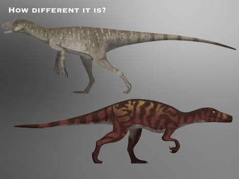 Reality vs fiction / Herrerasaurus ischigualastens