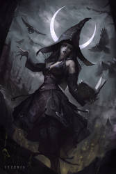 Witch Under Cresent Moon