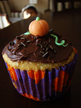 Halloween Cupcakes: Pumpkin