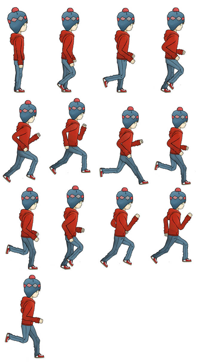 Character Run Cycle by xcalixax on DeviantArt