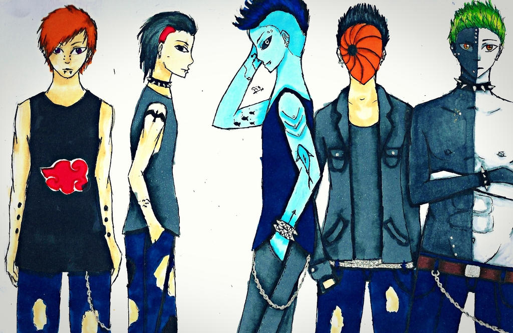 Punk Akatsuki (Part 2) by YokoPsychoKiller on DeviantArt