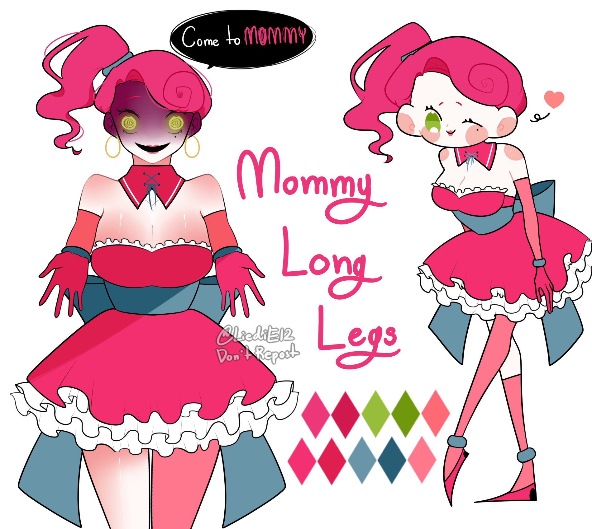 MOMMY LONG LEGS REDRAW!!! I redrew my very first Mommy Long Legs piece! :  r/PoppyPlaytime