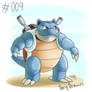 Pokemon Drawing - Day 9 - Blastoise