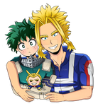 All might and deku by me  by maybabii