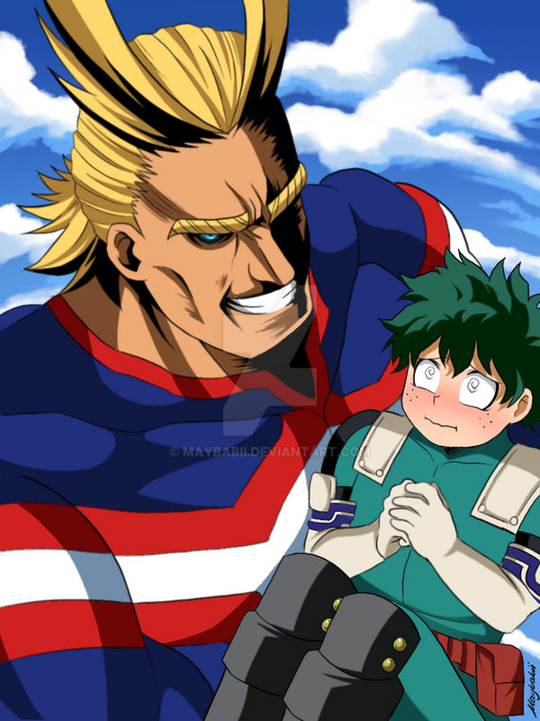 All Might And Deku By Maybabii On DeviantArt all-might-and-deku-by-maybabii-on-deviantart