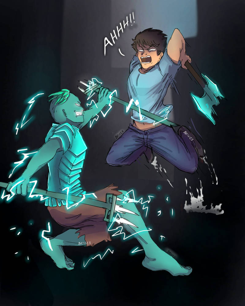 Herobrine Vs Blue Demon Annoying Villagers By Briv23 On Deviantart Herobrine Vs Blue Demon Annoying Villagers By Briv23 On Deviantart