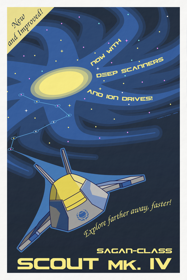 Master of Orion - Human Scout Poster by Rekkert