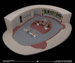 USS Enterprise-D Bridge - Season 7 Version Cutaway by Rekkert
