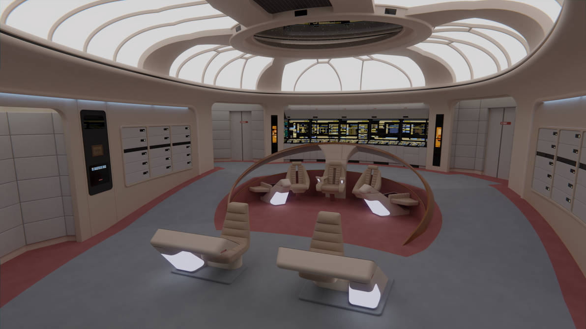 USS Enterprise-D Bridge - 2370 by Rekkert on DeviantArt