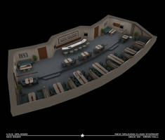 USS Orlando Mess Hall Cutaway