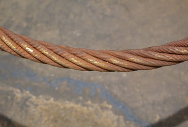 Up close wire Rope