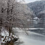 Frozen lake