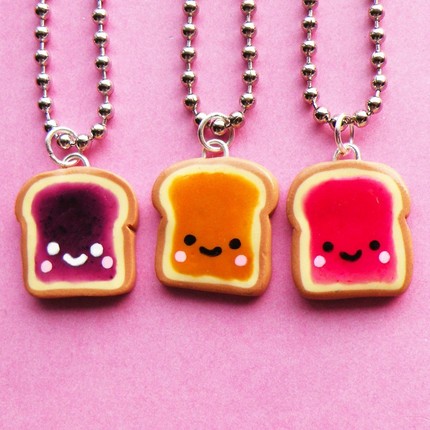 Colourful Toast Necklaces