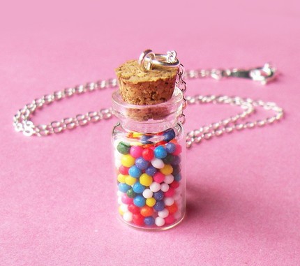 Rainbow Candy Bottle Necklace