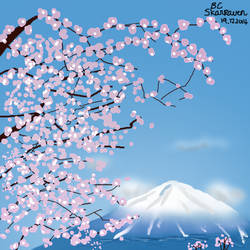 Cherry Blossom w/ Mt. Fuji